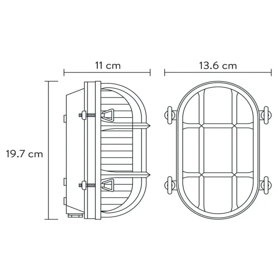 Buitenwandlamp Dudley, messing