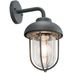 Buitenwandlamp Duero in vintage stijl, antraciet