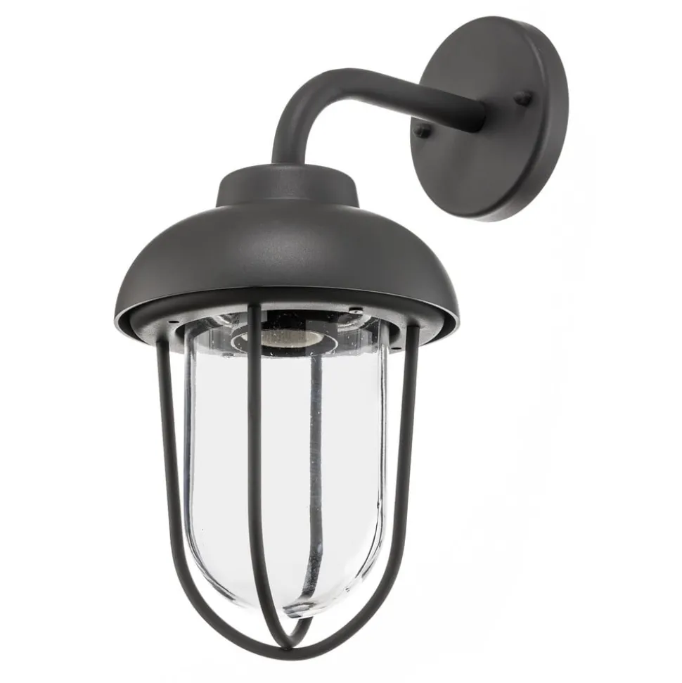 Buitenwandlamp Duero in vintage stijl, antraciet