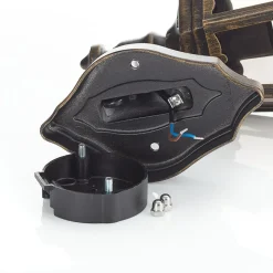 Buitenwandlamp Fabio in zwart-goud