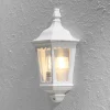 Buitenwandlamp Firenze, halve schaal, wit