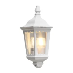 Buitenwandlamp Firenze, halve schaal, wit