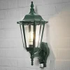 Buitenwandlamp Firenze w. sensor, staand, groen