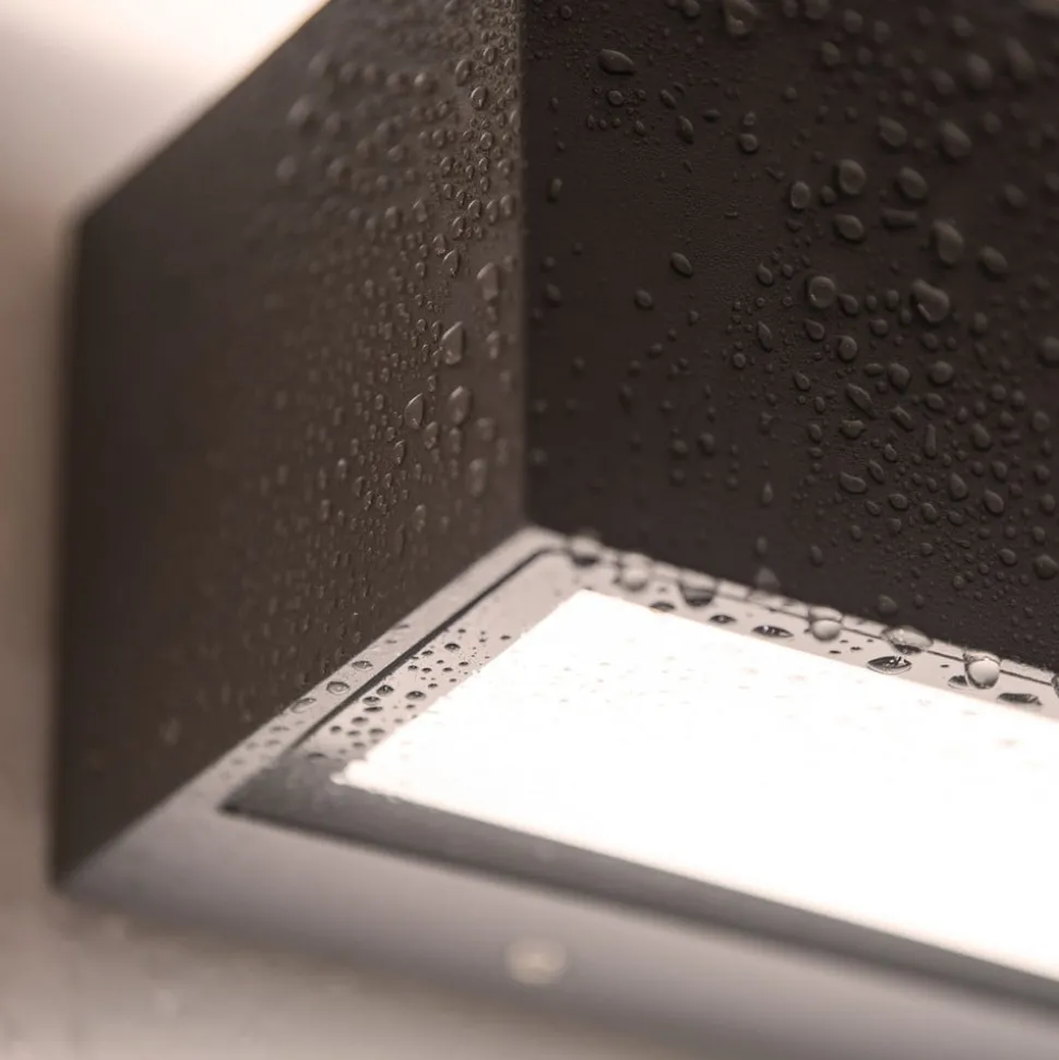 Buitenwandlamp Gemini hoekig 16cm 3.000 K