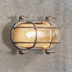 Buitenwandlamp Helford, nikkel