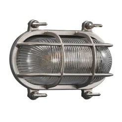 Buitenwandlamp Helford, nikkel