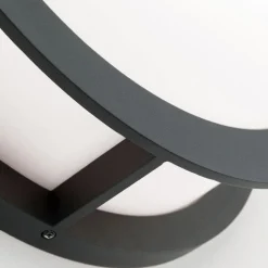 Buitenwandlamp Henry, Ø 30cm antraciet