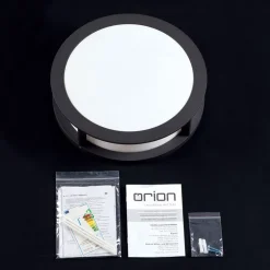 Buitenwandlamp Henry, Ø 30cm antraciet