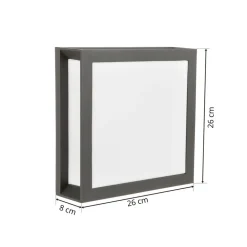 Buitenwandlamp Henry, antraciet IP44