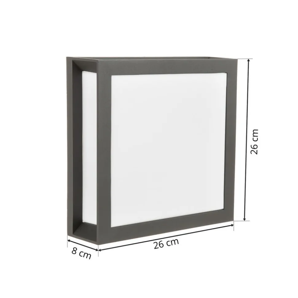 Buitenwandlamp Henry, antraciet IP44