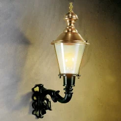 Buitenwandlamp Hoorn, fitting boven, groen