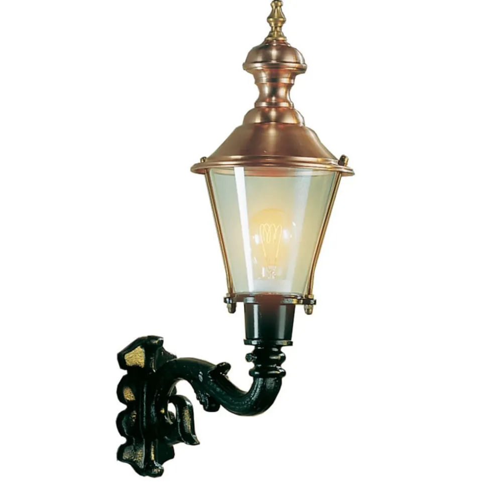 Buitenwandlamp Hoorn, fitting boven, groen