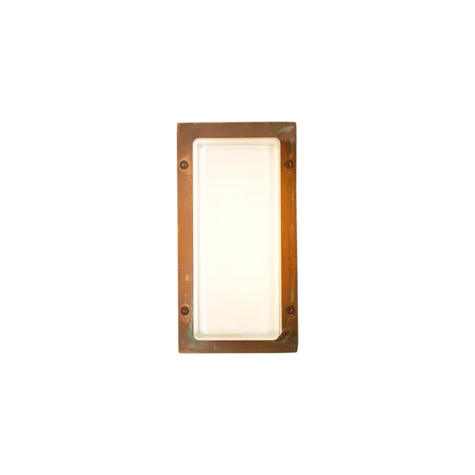Buitenwandlamp Ice Cubic 3410, messing antiek