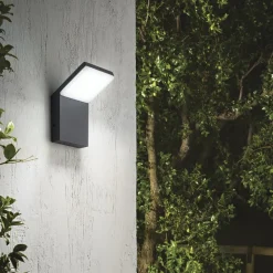 Buitenwandlamp Ideal Lux Style antraciet, aluminium, 4.000 K