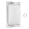 Buitenwandlamp Ivett E27 RVS met bewegingsmelder