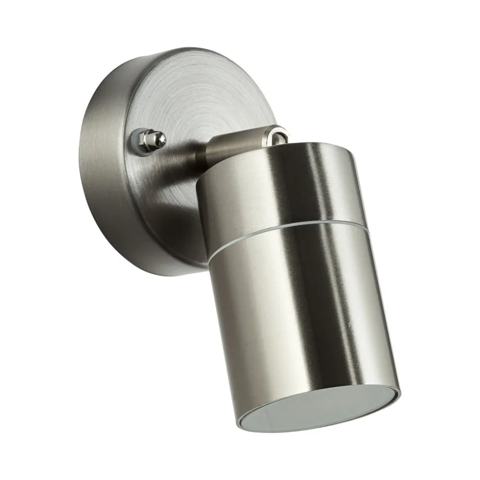 Buitenwandlamp Jandy naar beneden draaibaar roestvrij staal gekleurd,