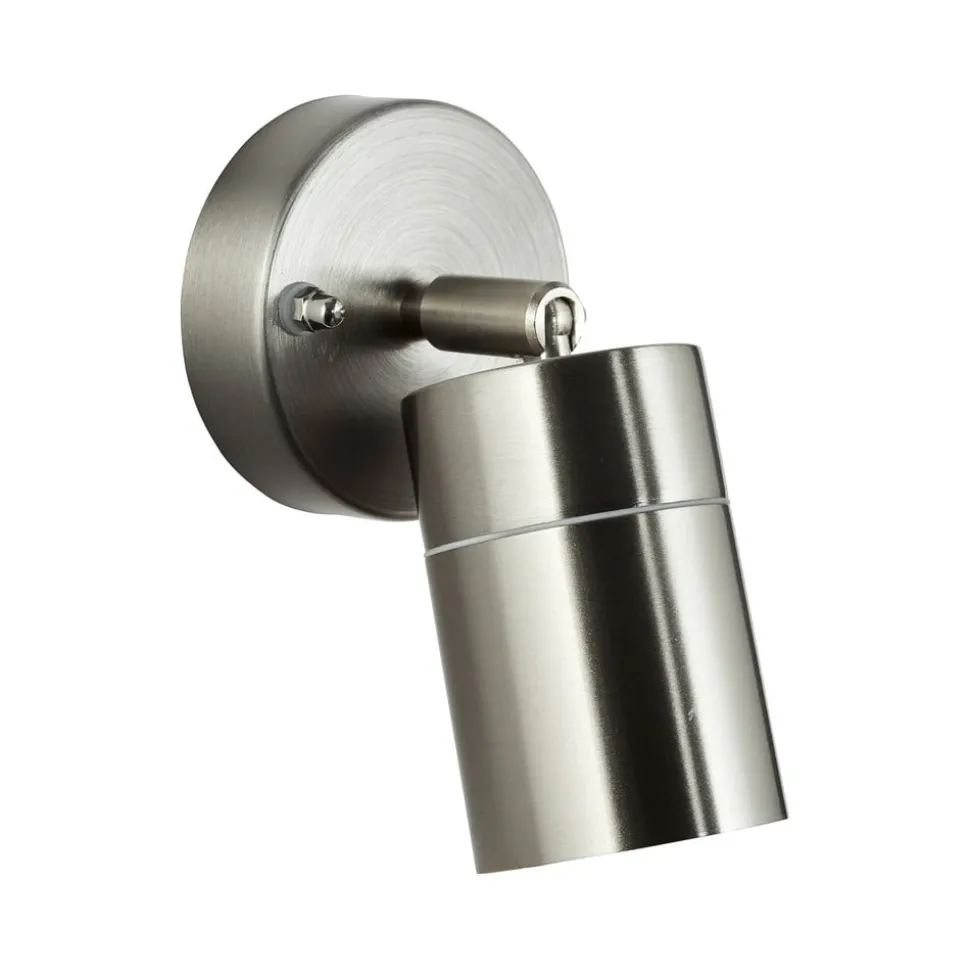 Buitenwandlamp Jandy naar beneden draaibaar roestvrij staal gekleurd,