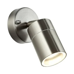 Buitenwandlamp Jandy naar beneden draaibaar roestvrij staal gekleurd,