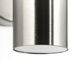 Buitenwandlamp Jandy up/down roestvrij staal gekleurd, metaal, GU10