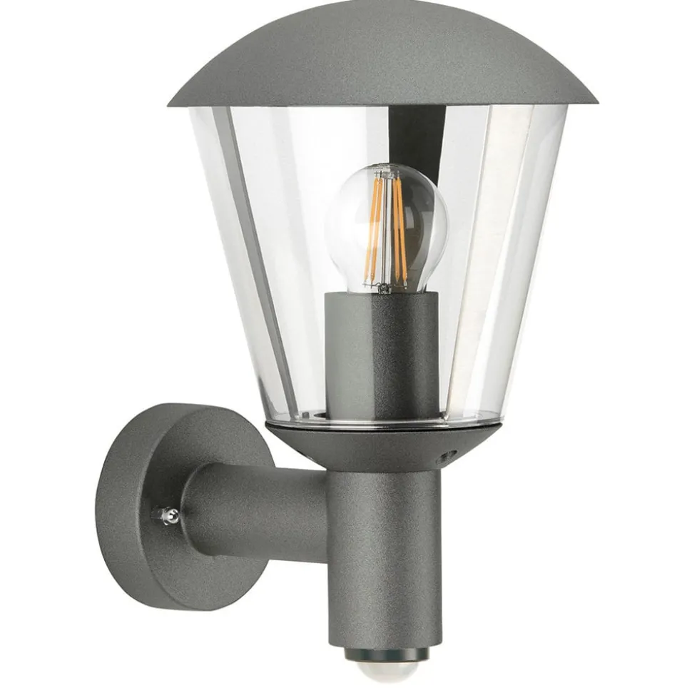 Buitenwandlamp Jorrit, bewegingsmelder, antraciet