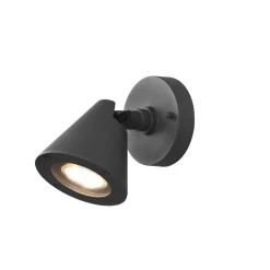 Buitenwandlamp Kaveri van aluminium, antraciet