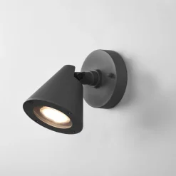 Buitenwandlamp Kaveri van aluminium, antraciet