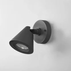 Buitenwandlamp Kaveri van aluminium, antraciet