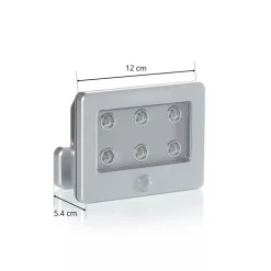 Buitenwandlamp Kollig, sensor, op batterijen