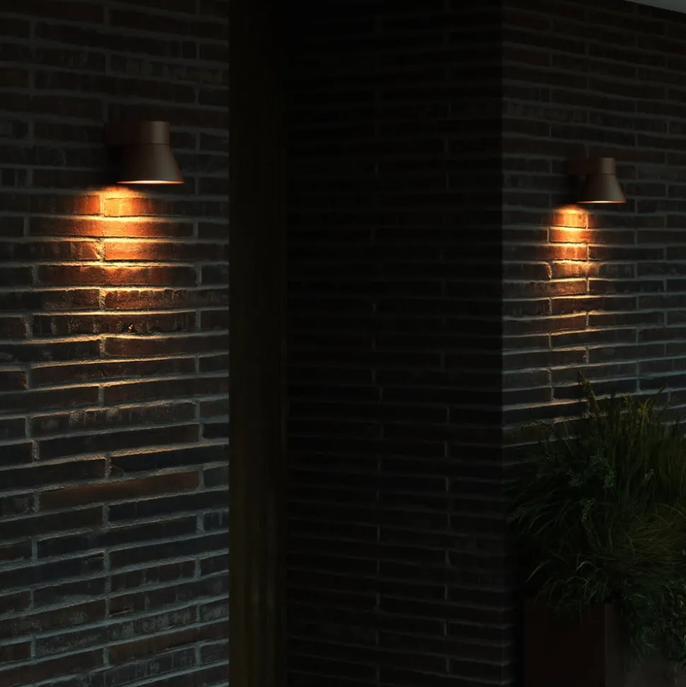 Buitenwandlamp Kyklop Cone IP54, roest