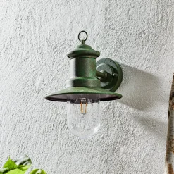 Buitenwandlamp Leonie Vintage-groen