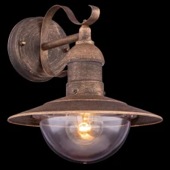 Buitenwandlamp Linda met vintage-roest-optiek