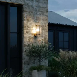 Buitenwandlamp Linton, messing