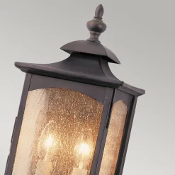 Buitenwandlamp Market Square 2, brons