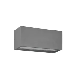 Buitenwandlamp Mayenne, antraciet, up- & downlight, hoekig