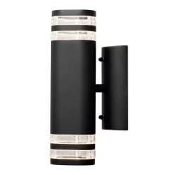 Buitenwandlamp Modena, 2-lamps, zwart