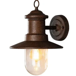 Buitenwandlamp Napoli, roestbruin