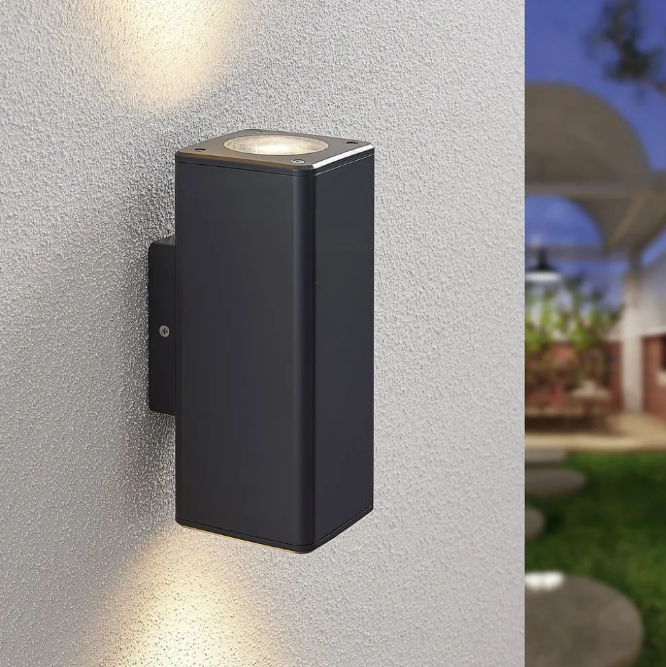 Buitenwandlamp Nati, IP54, GU10, hoekig