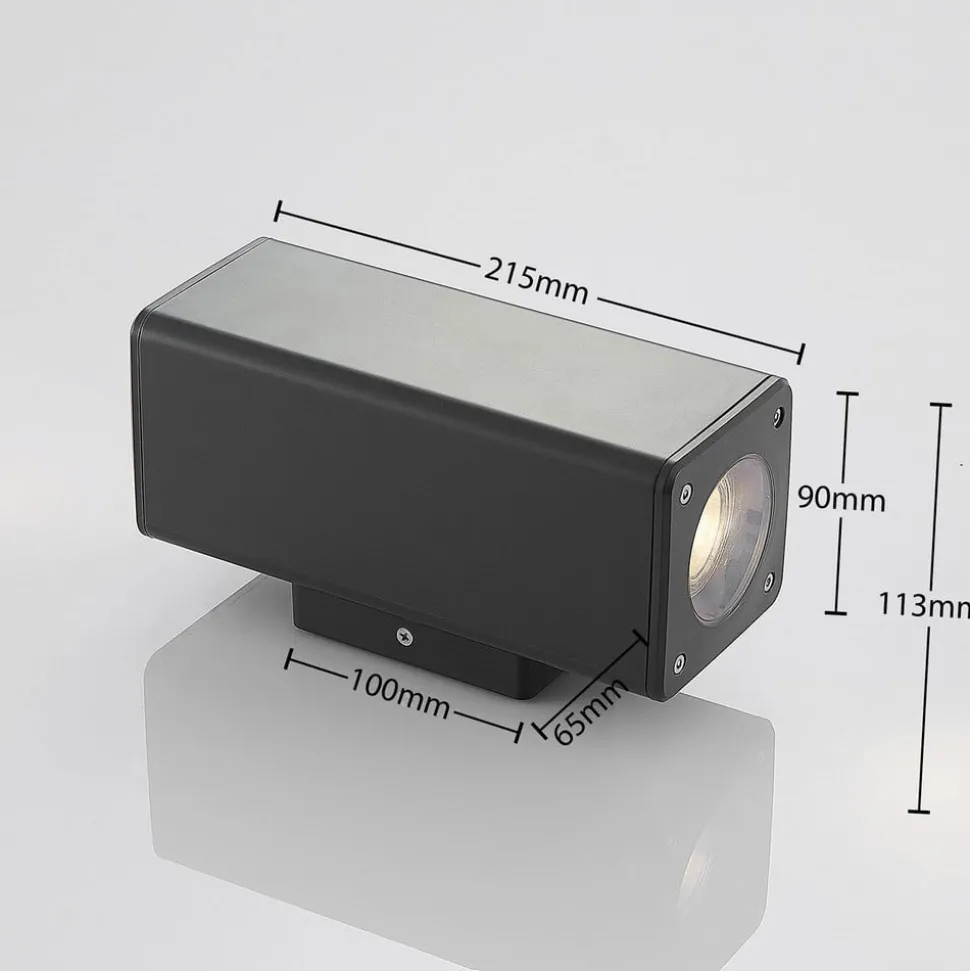 Buitenwandlamp Nati, IP54, GU10, hoekig