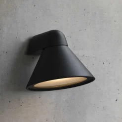Buitenwandlamp Pals, IP65 donkergrijs