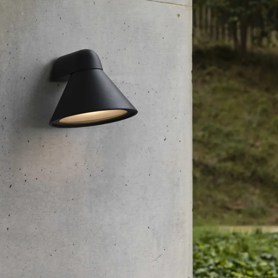 Buitenwandlamp Pals, IP65 donkergrijs