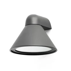 Buitenwandlamp Pals, IP65 donkergrijs