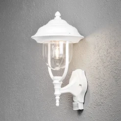 Buitenwandlamp PARMA met bewegingsmelder, wit
