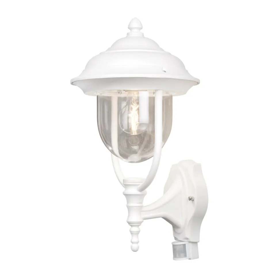 Buitenwandlamp PARMA met bewegingsmelder, wit