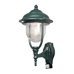 Buitenwandlamp PARMA met bewegingsmelder, groen