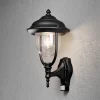 Buitenwandlamp PARMA met bewegingsmelder, zwart
