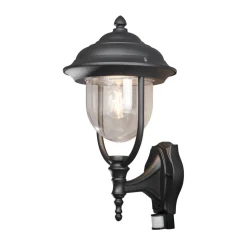 Buitenwandlamp PARMA met bewegingsmelder, zwart