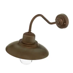 Buitenwandlamp Patio, messing-koper antiek