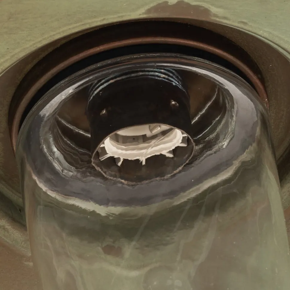 Buitenwandlamp Patio, messing-koper antiek