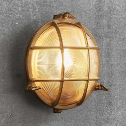 Buitenwandlamp Polperro, messing