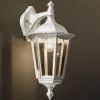 Buitenwandlamp Puchberg, hangend, wit-goud